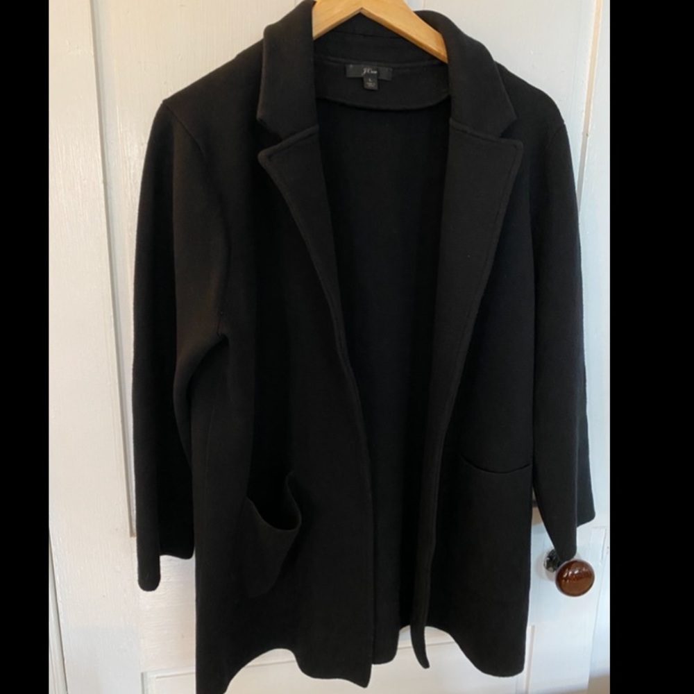J.Crew | Black Sophie Sweater-Blazer